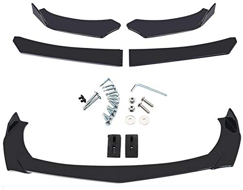 Ardorman Auto Frontlippe Universal Frontstoßstange Automobile , Frontspoiler Auto Frontlippe, Auto Front Spoiler Lippenabdeckung Dekor Schwarz Spitz