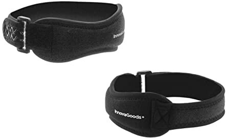 InnovaGoods® Banda de sujeción para rótula Forcnee 2 unidades, alivia el dolor y la inflamación en la rótula, con función de banda de sujeción, ideal para el hogar y el deporte