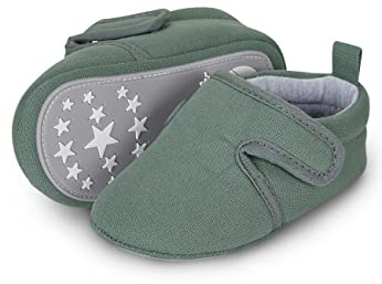 Sterntaler Baby pojkar baby krypsko platta tofflor, mörkgrön, 22 EU, Mörkgrön, 22 EU