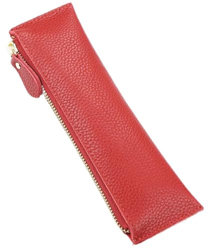 FIBOUND 1 Pz Astucci in Pelle per Penne e Matite, Astuccio per Matite in Pelle PU, Matite in Vera Pelle Borsa, Astuccio Sottile in Pelle, per Studenti, Uomini D'affari e Artisti
