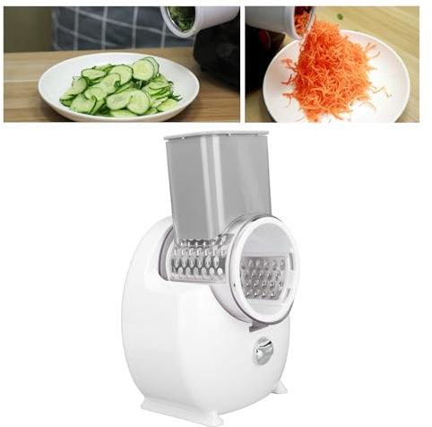 Rallador De Queso Eléctrico, Cortadora Eléctrica Trituradora Operación De Un Toque, Cortadora Automática De Verduras Para Queso De Frutas Y Verduras, Máquina De Ensalada Para