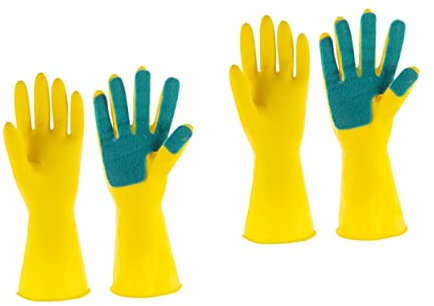 BCOATH 2 Pairs Household Cleaning Scouring Pad for Dishwashing Food Preparation