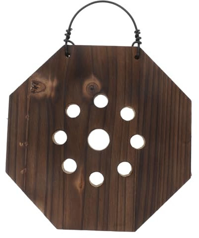 INOOMP Farn Holz Wandpflanzgefäß Aus Karbonisiertem Holz Leichter Vertikaler Halter Für Orchideen Und Sukkulenten Einfache Montage Für Indoor Pflanzen Wie Balkon Wohnzimmer