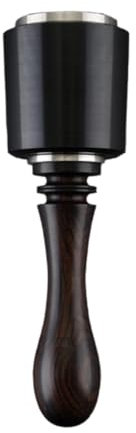 perfk Leather Carving Hammer Mallet Sew Cowhide Tool,Wooden Handle,Leather Mallet for Handmade Leatherworking Stamping, Long Black