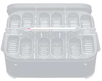 Reptilien-Brutkasten, 12 Gitter Schlüpfschale, transparenter Brutkasten für Amphibien, Eier Inkubationskoffer für Gecko Eidechsen Schlangen und exotische Haustierei-Pflege-Setup