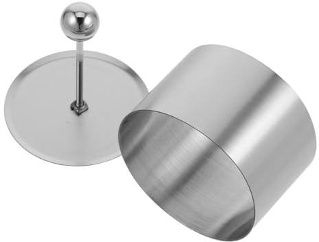 MALUGOGO Molde redondo de acero inoxidable para platos fríos, utensilio de cocina para tartas de queso, sushi, magdalenas y ensaladas, herramienta de cocina ligera y práctica