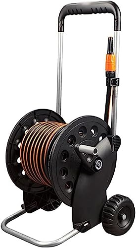 MKAK Avvolgitubo Portatile Con Ruote, Carrello Tubo Dell'acqua Irrigazione Giardino Grandi Dimensioni Strumento Autolavaggio Domestico Pistola Ad Acqua