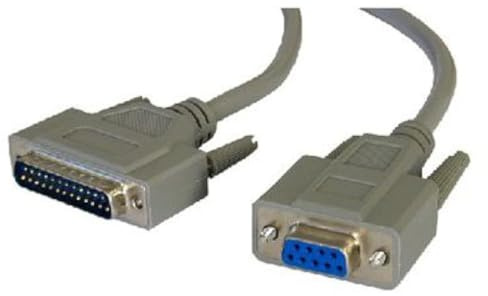Cable-core – Cable Serial 9 pin hembra a 25 pin macho cable de impresora 3 metros