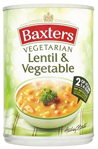 Baxters Végétarienne De Lentilles Et De Soupe Aux Légumes 400G - Paquet de 2