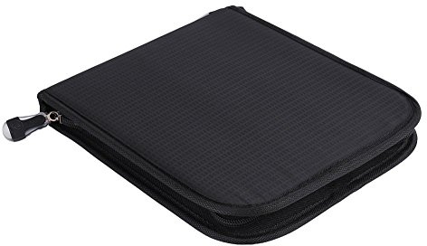 72/120 Slots Federmäppchen Large Capacity Bleistift-Beutel Tasche Aufbewahrungstasche mit Reißverschluss für Aquarell Stifte & Marker & Bleistifte(72 Slots)