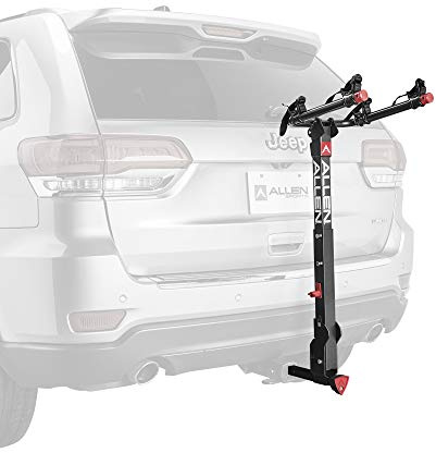 Allen Sports Deluxe+ Locking Quick Release 2-Bike Carrier for 1 1/4 in. and 2 in. Hitch, Model 820QR , Black