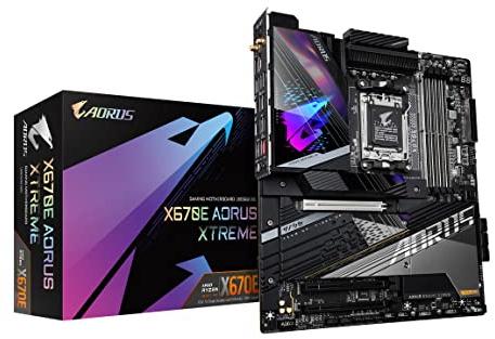 GIGABYTE X670E AORUS Xtreme (AM5/ LGA 1718/ AMD/ X670E/ EATX/Garantie 5 ans/DDR5/ Quad M.2/ PCIe 5.0/ USB 3.2 Gen2X2 Type-C/Intel WiFi 6E/Aquantia 10GbE LAN/Q-Flash Plus/Carte mère)