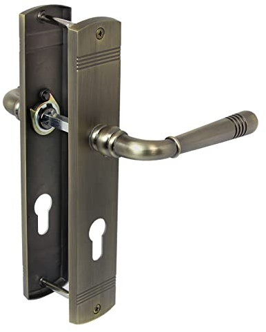 Häusler Onlinehandel GmbH Türbeschlag 1704 Helena LS PZ Messing brüniert Türklinke