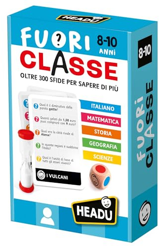 Headu Fuoriclasse Game 9-10 anni Oltre 300 sfide per sapere di più IT58769 Gioco Educativo Per Bambini 9-10 Anni Made in Italy
