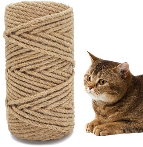 Corda in sisal naturale per tiragraffi per gatti, corda per tiragraffi per gatti, spago in sisal per parti di ricambio per tiragraffi per gatti, torre dell'albero del gatto con riparazione,