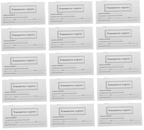 DIYEAH 20packungen Scheckregister Für Persönliches Scheckbuch Transaktionsregister Große Schecks Für Präsentationen Buchclub-lesezeichen Scheckregister Hauptbuch Für Scheckbuch