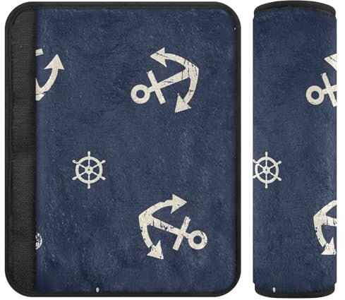 Minimal Anchors - Funda suave para cinturón de seguridad, acolchada con algodón, hombreras para mochila, almohadillas para correa de asiento de coche