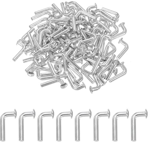 sourcing map Perno de seguridad universal M7 x 50 mm, perno de seguridad para estante de palés, perno de cabeza redonda, pernos de seguridad, sistema de estantería para almacén, hogar, estantería de