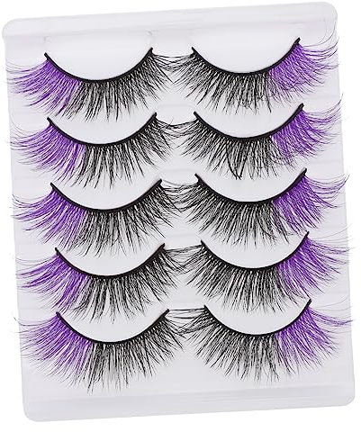 DRESSOOS 5paare Künstliche Wimpern Nerzwimpern Wimpern Künstliche Für Tägliche Nutzung Make-up Für Augen Flexible Hautfreundliche