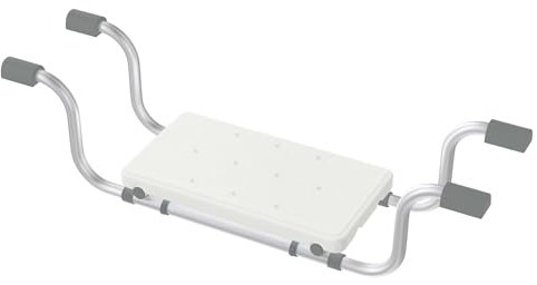 VANCHEMO Sedile per vasca da bagno, antiscivolo ed estensibile, 72-82 cm, per vasca da bagno, portata 150 kg, per anziani, tipo Q