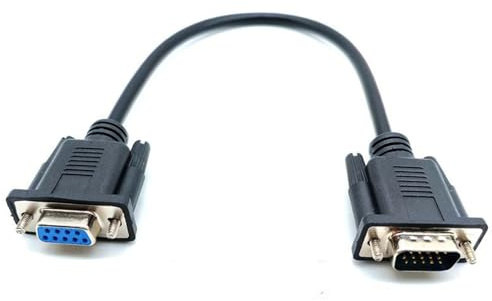GXMRHWY Cavo di trasmissione del segnale a tre file da DB9 femmina a VGA maschio a 15 pin, cavo dati seriale RS232 da VGA a DB9 per la trasmissione reciproca di segnali tra dispositivi video a 9 pin e