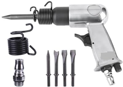 Kit marteau pneumatique, Marteau pneumatique 150 mm, pelle 4500 coups/min, burin, outil de