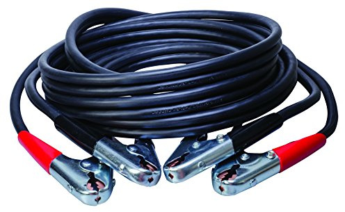 Southwire Road Power Commercial-Duty Booster Cable - Heavy Duty Design - Top & Side Post Compatible - Reliable Jump Start Tool - Tangle Free Automotive Jumper Cable - 2-Gauge - 25 Feet - Black