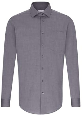 Chemise business homme Seidensticker - coupe classique - sans repassage - col Kent - manches longues - 100 % coton