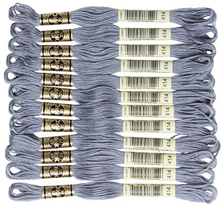 DMC 6-Strand Embroidery Cotton Floss, Dark Steel Grey