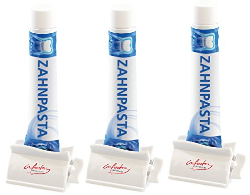 infactory Tubenausquetscher: Praktische Tubenquetscher im 3er-Spar-Pack (Tubenausdrücker, Tubenroller, Roller Zubehör)