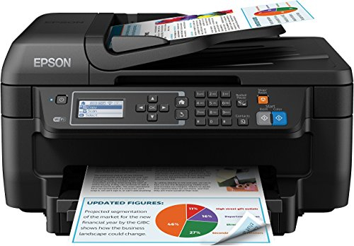 Epson WorkForce WF-2750DWF 4-in-1 Multifunktionsdrucker (Drucken, Duplex, Scannen Kopieren, Faxen, Dokumenteneinzug) schwarz