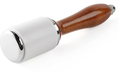 WUTA Leather Carving Hammer Professional Leather Mallet Leatherworking Maul Nylon Head Hammer for Handmade DIY Tools