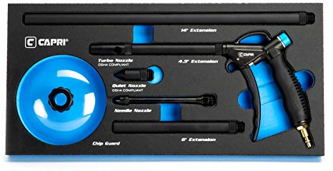 Capri Tools Air Blow Gun (High Performance Air Blow Gun/Master Set), CP21350MT
