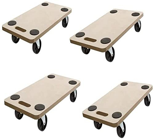 4Stück Rollbrett Transportrolle Möbelroller Roller Transporter 200kg