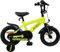 AMIGO Speeder - Kinderfahrrad - 12 Zoll - mit Handbremse, Rücktritt, Lenkerpolster und Stützräder - ab 3-4 Jahr - Gelb/Schwarz