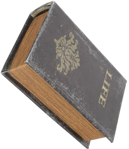 IMIKEYA Kasten Nachahmung Von Buchdekorationen Gefälschte Bücher Schmuckkästchen in Buchform Faux-bücher-Boxen Antikes Buch Aus Holz Hohles Buch Büro Aufbewahrungskiste Bücherregal Hölzern