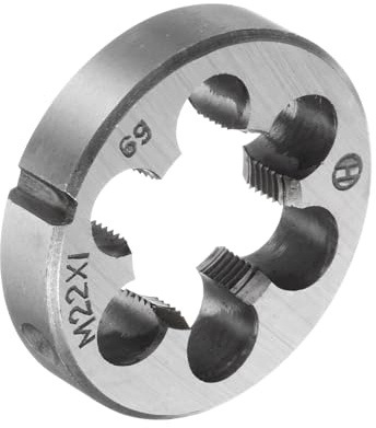QUARKZMAN M22 x 1 Metrische Rundschneidplatte, Gewindeschneidplatte für Rechtsgewinde, Legierter Stahl