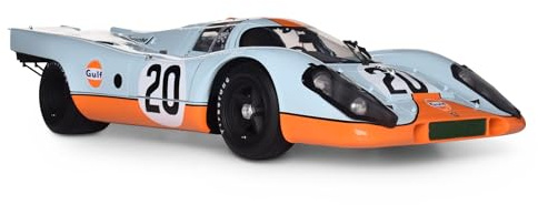 IXO Porsche 917KH #20 Golf - Modellbau, Metall-Modellbausatz, Rot, Bausatz mit Lichtfunktion