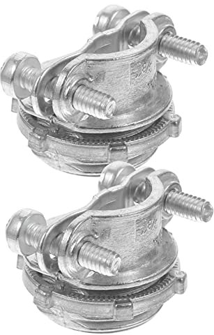 Angoily 1/2 Inch Clamp Type Cable Connector Metal Wire Clamp for Conduit Fittings and Installation in Home and Industry