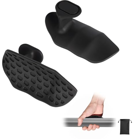 Noaya Anti-Slip Gym Grips - Fingerless Silicone Weightlifting Gloves for Men & Women, Black, Breathable Pull Up Gym Weight Lifting Grips for Workout, Palm Protection Accessories