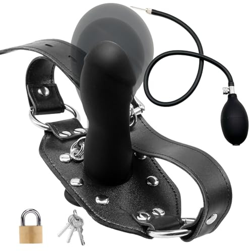 Mordaza de consolador inflable, mordaza pene bondage, boca grande, pene, mordazas inflables silicona, juguetes BDSM, BDSM extremos para mujeres, sexo SM, bola, bola