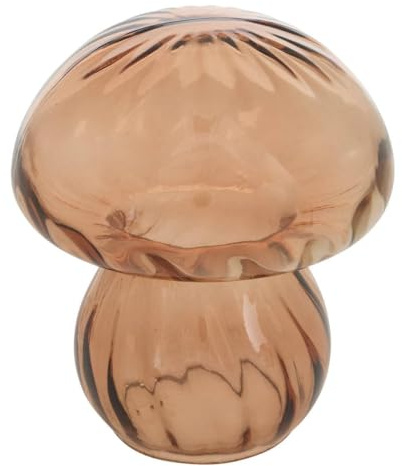 Atmosphera - Objet déco Champignon Automne 13,2x13,2cm - Ambre