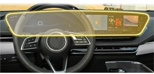 ZGHQHCDRH Dashboard Protective Film Transparent TPU Protective Film For Buick E5 Models 2023-2025 Shock Absorption(Screen+gauge film)