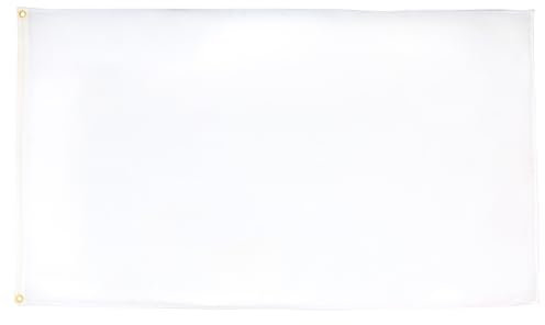 AZ FLAG Bandiera Monocolore Bianco 90x60cm - Gran Bandiera Bianca 60 x 90 cm Poliestere Leggero - Bandiere