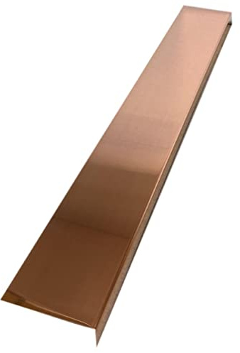Eagle 1 Stair and Window Sill Nosing/Ledge Guard Protectors (1 x 3 2 Pcs Per Order) Aluminum Tread Plate, Copper, Stainless Steel Stair/Window Edging (Copper, 32)