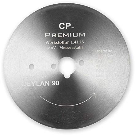 Pour couteau circulaire Ceylan 90 mm - Lame circulaire lisse - Couteau à kebab - Couteau de gyroscope