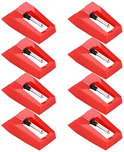 Hnmodter 8 PièCes SéRies Tourne-Disque Aiguille Tourne-Disque Remplacement Stylet Aiguilles pour Vinyle Tourne-Disque