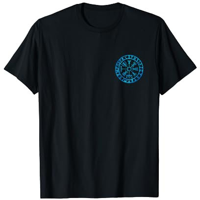 Vegvisir Wikinger Kompass Rune Schutz Symbol Kelten Nordisch T-Shirt