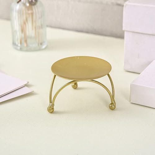 HEXEH Kerzenhalterhalter Kerzenhalter Hochzeits-Party-Festival Kerzenhalter-Halter Kunst Geschenk Home-Decoration Luxus-Kerzenständer Kandelaber (Color : Golden 7x4.5cm)