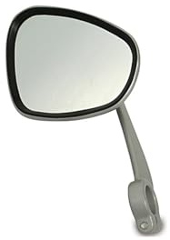 Spiegel silber links Alu mit Klemmschelle, KR51, SR4-